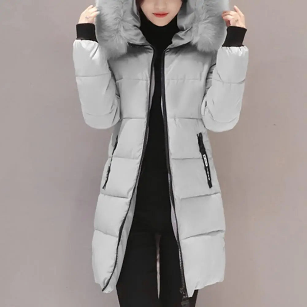 Hooded Mid Length Windproof Jacket