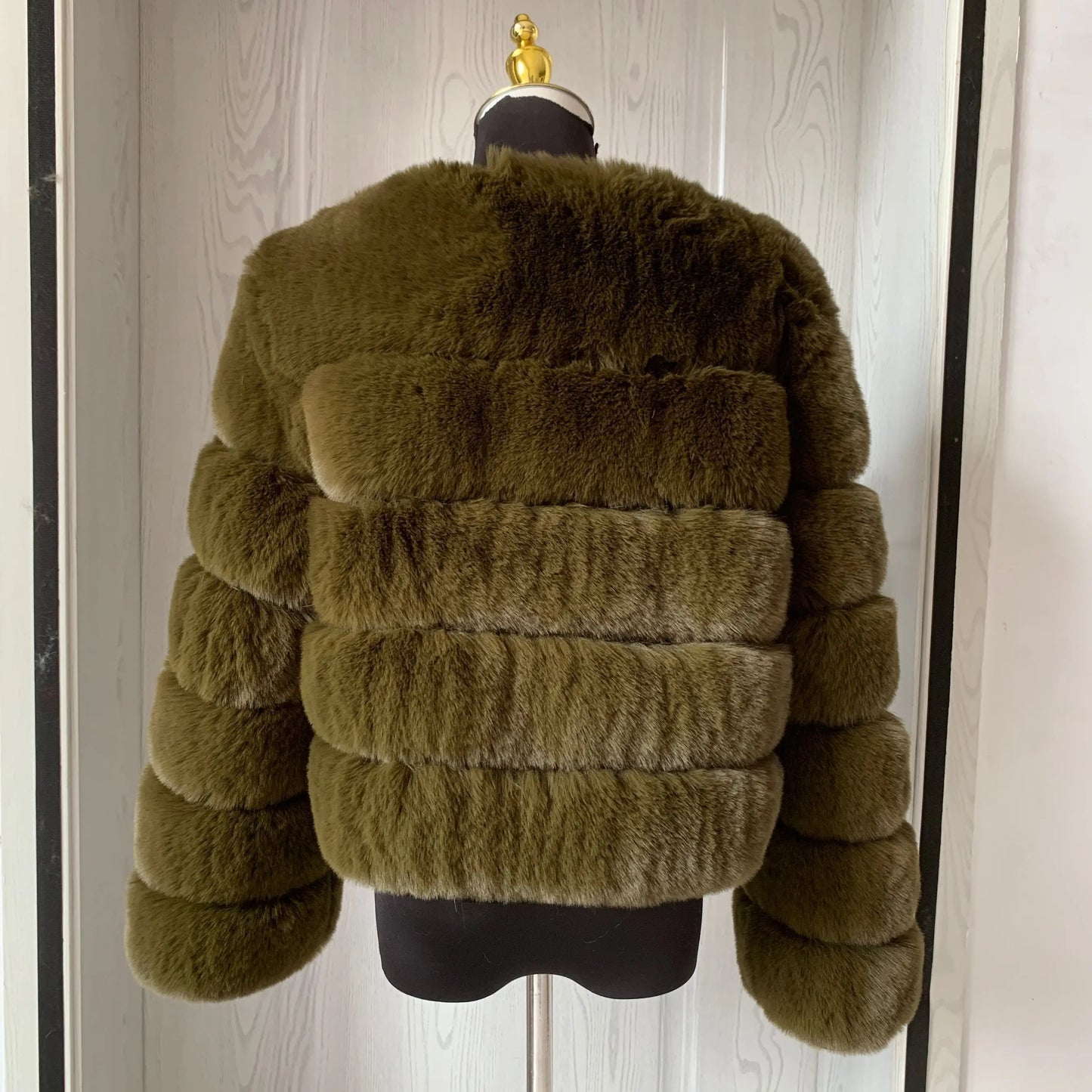 Faux fur fluffy jacket