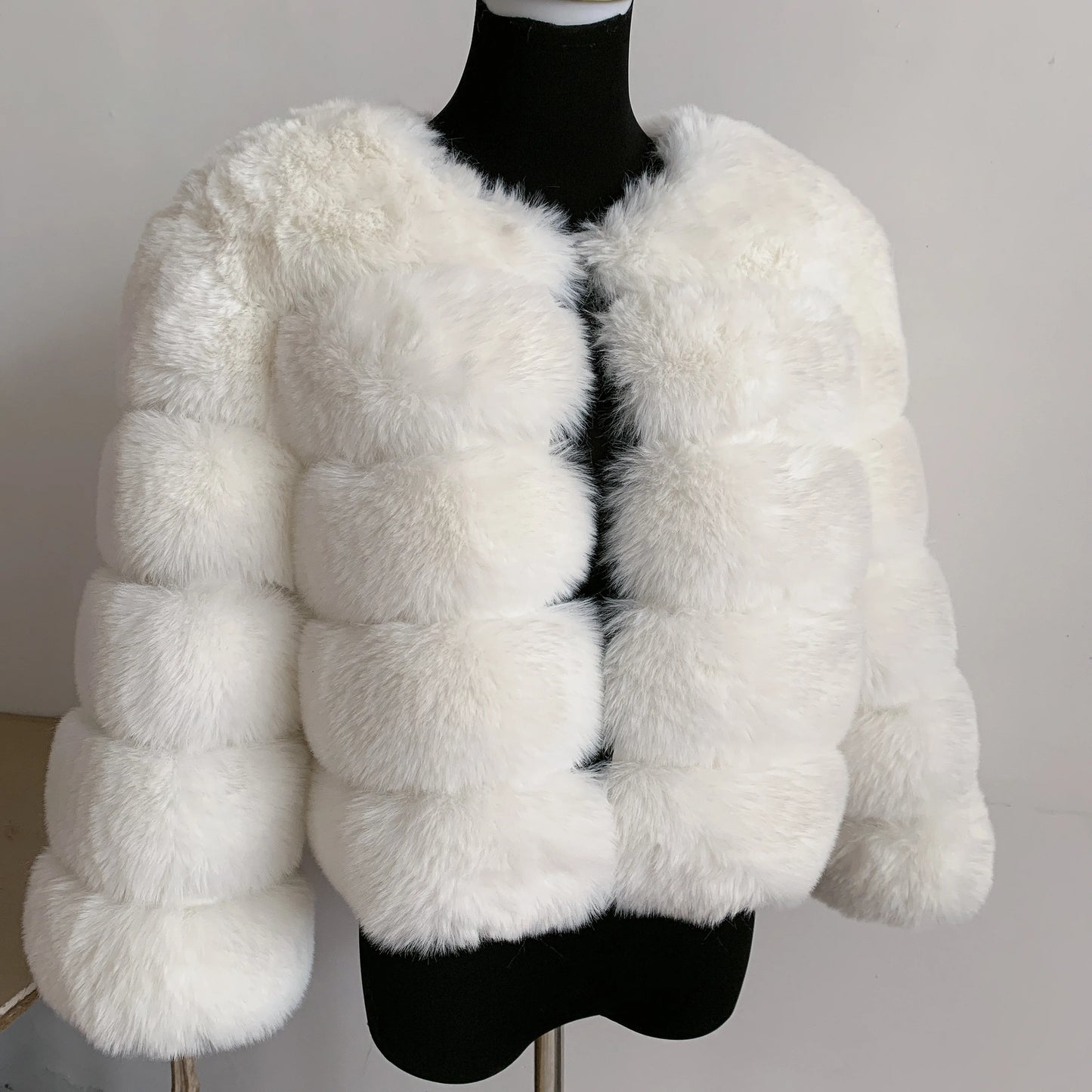 Faux fur fluffy jacket