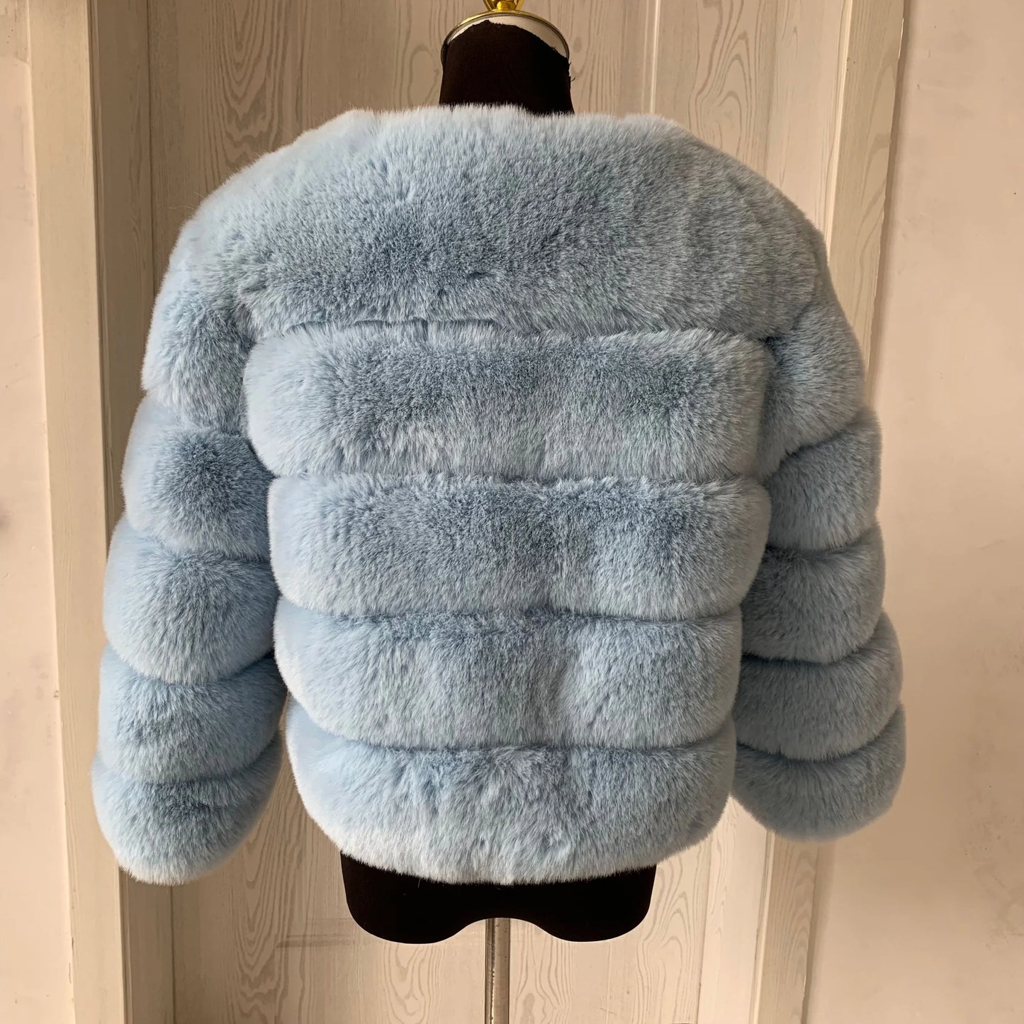 Faux fur fluffy jacket