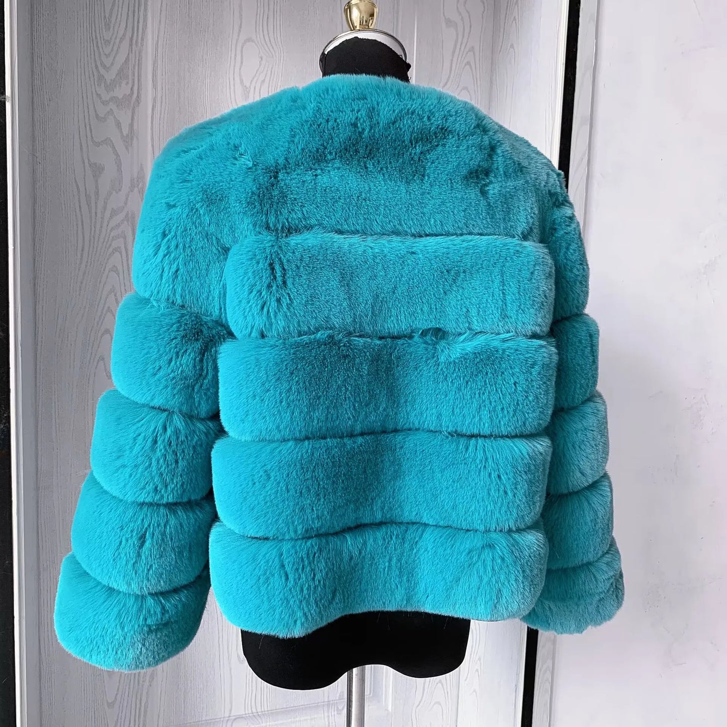 Faux fur fluffy jacket