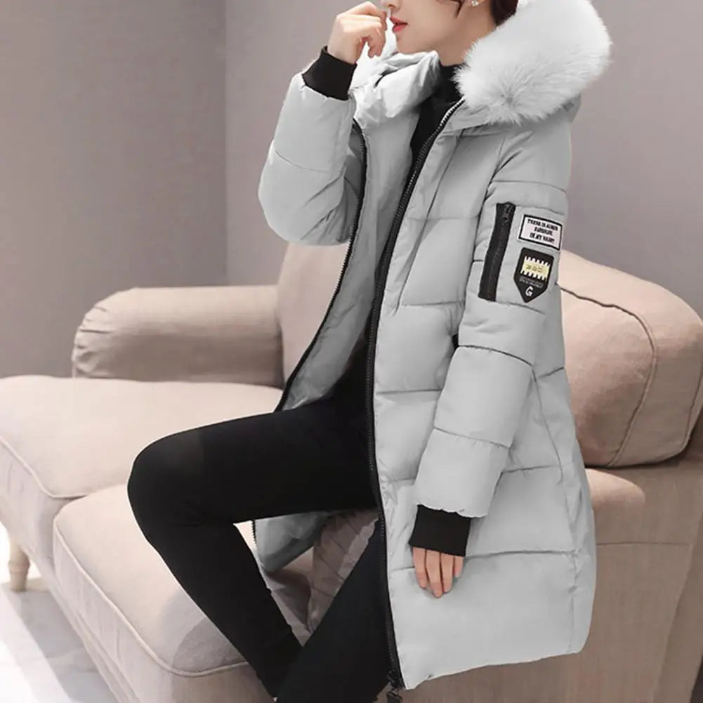 Hooded Mid Length Windproof Jacket