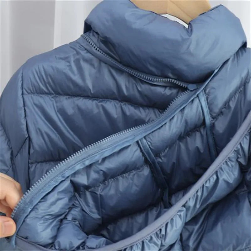 Detachable Hooded  Duck Down Parka Long Puffer Style